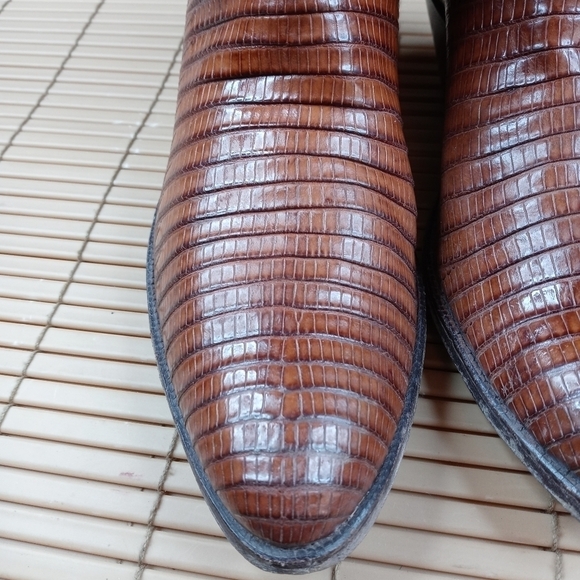 Black Jack Woman's brown Iguana lizard boots sz 4. 232pm - Picture 4 of 10